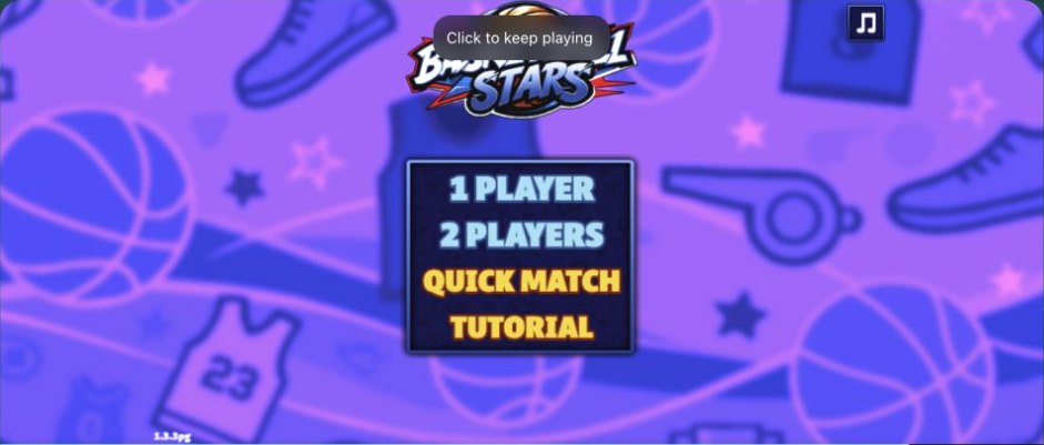 Basketball Stars gameplay captured during the PIVND browser check